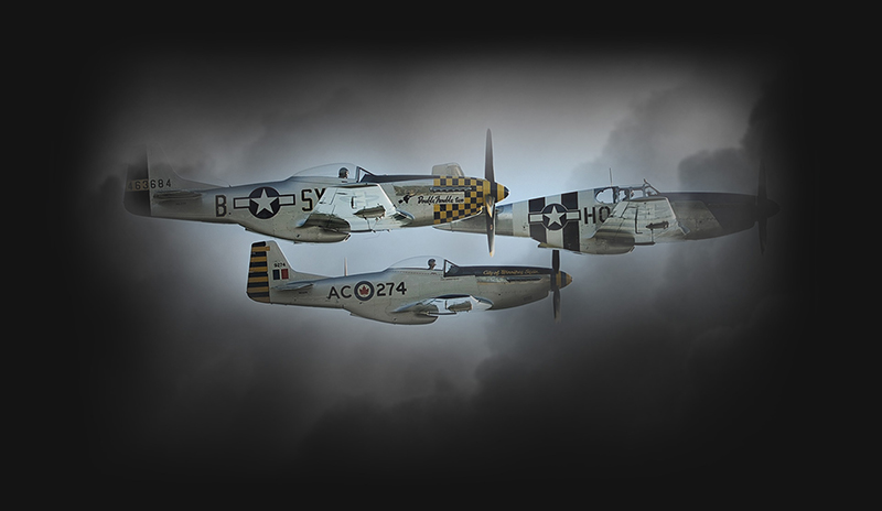 Planes flying in formation